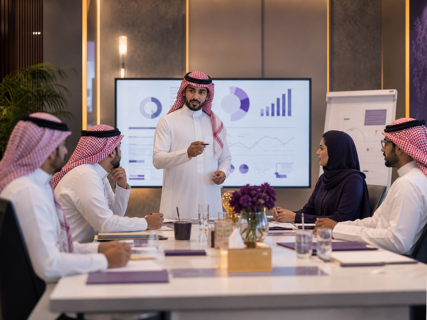 Executive leaders in a strategy learning workshop